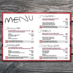 Menu Design for Dida's